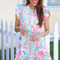 Under Your Spell Floral Smocked Flutter Sleeve Ruffle Mini Dress