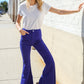 All You Need Sapphire High Waist Flare Leg Denim Jeans