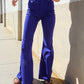 All You Need Sapphire High Waist Flare Leg Denim Jeans
