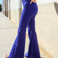All You Need Sapphire High Waist Flare Leg Denim Jeans