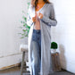 Cool Mornings Grey Open Duster Cardigan