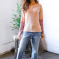 Zigzag Charm Blush Thermal Long Sleeve