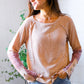 Zigzag Charm Blush Thermal Long Sleeve