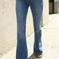 Judy Blue High Rise Trouser Flare Medium Wash Denim Jeans