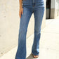 Judy Blue High Rise Trouser Flare Medium Wash Denim Jeans