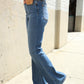 Judy Blue High Rise Trouser Flare Medium Wash Denim Jeans