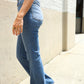 Judy Blue High Rise Trouser Flare Medium Wash Denim Jeans