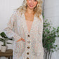 Cozy in Confetti Pocketed Button Cardigan