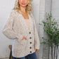 Cozy in Confetti Pocketed Button Cardigan