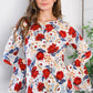 Tea Time Floral Bell Sleeve Top