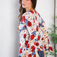 Tea Time Floral Bell Sleeve Top