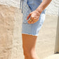 Adorable You High Rise Stars & Stripes Pocket Drawstring Shorts