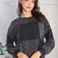 Lazy Daisies Charcoal Pullover