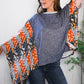 In A Paisley Daydream French Terry Poncho Top