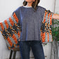 In A Paisley Daydream French Terry Poncho Top