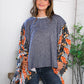 In A Paisley Daydream French Terry Poncho Top