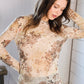 Whispering Wildflowers Semi Sheer Top