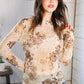 Whispering Wildflowers Semi Sheer Top