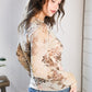 Whispering Wildflowers Semi Sheer Top