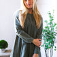 Read Between the Lines Olive Button Cotton Tunic