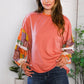 Wanderlust Patchwork Long Sleeve Top