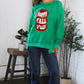 'Happy Fall Y'all' Kelly Green Sweater
