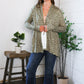 Prowl Around Peplum Open Cardigan