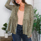 Prowl Around Peplum Open Cardigan