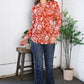 Vintage Botanical Rust Top