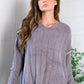 Snuggle Me Charcoal Thick Ribbed Sweater