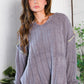 Snuggle Me Charcoal Thick Ribbed Sweater