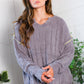 Snuggle Me Charcoal Thick Ribbed Sweater