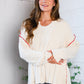 Snuggle Me Cream Thick Ribbed Sweater