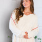 Snuggle Me Cream Thick Ribbed Sweater