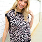 Be Bold Dolman Short Sleeve Leopard Print Knit Top