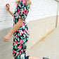 Spring Vibes Tropical Floral Ruffle Sleeve Wide Leg Jumpsuit