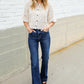 Judy Blue High Rise Trouser Flare Dark Wash Denim Jeans