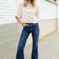Judy Blue High Rise Trouser Flare Dark Wash Denim Jeans