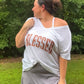 Blessed Metallic Varsity Graphic Tee - RTS