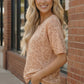 Blush Safari Knit Tee
