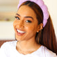 Lavender Terry Cloth Skincare Headband