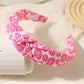 Ivory & Red Kiss Me Valentine's Top Knot Headband
