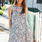 Be Bold Ivory Animal Print Peek-A-Boo Neck Dress