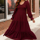 Burgundy Magic Maxi Dress