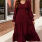 Burgundy Magic Maxi Dress
