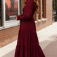 Burgundy Magic Maxi Dress