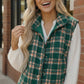 Put Together Evergreen Plaid Quilted Puffer Vest