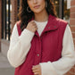 Cranberry Cozy Puffer Vest