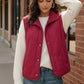 Cranberry Cozy Puffer Vest