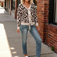 Leopard Love Lace-Up Cardigan